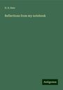 H. R. Bate: Reflections from my notebook, Buch