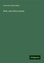 Charlotte Fiske Bates: Risk, and other poems, Buch