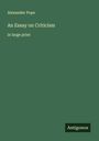 Alexander Pope: An Essay on Criticism, Buch