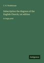 C. N. Wodehouse: Subscription the disgrace of the English Church; 1st edition, Buch