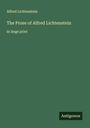 Alfred Lichtenstein: The Prose of Alfred Lichtenstein, Buch