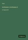 Plato: Alcibiades I; Alcibiades II, Buch