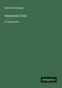 Honoré de Balzac: Massimilla Doni, Buch