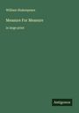 William Shakespeare: Measure For Measure, Buch