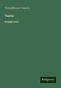 Walter Richard Cassels: Poems, Buch