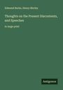 Edmund Burke: Thoughts on the Present Discontents, and Speeches, Buch
