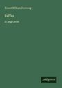 Ernest William Hornung: Raffles, Buch