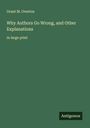 Grant M. Overton: Why Authors Go Wrong, and Other Explanations, Buch
