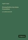 Angela Langer: Stromaufwärts; Aus einem Frauenleben, Buch