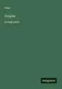 Plato: Gorgias, Buch