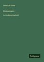 Heinrich Heine: Romanzero, Buch