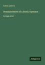 Edwin Lefevre: Reminiscences of a Stock Operator, Buch
