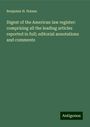 Benjamin H. Haines: Digest of the American law register: comprising all the leading articles reported in full; editorial annotations and comments, Buch