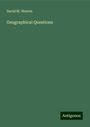 David M. Warren: Geographical Questions, Buch