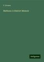 F. Growse: Mathura: A District Memoir, Buch