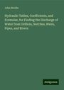 John Neville: Hydraulic Tables, Coefficients, and Formulae, for Finding the Discharge of Water from Orifices, Notches, Weirs, Pipes, and Rivers, Buch