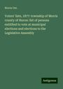 Morris Ont.: Voters' lists, 1877: township of Morris county of Huron: list of persons entitlted to vote at municipal elections and elections to the Legislative Assembly, Buch