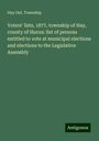 Hay Ont. Township: Voters' lists, 1877, township of Hay, county of Huron: list of persons entitled to vote at municipal elections and elections to the Legislative Assembly, Buch