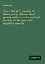 Hullett Ont.: Voters' lists, 1877, township of Hullett, county of Huron: list of persons entitled to vote at municipal elections and elections to the Legislative Assembly, Buch