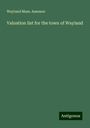 Wayland Mass. Assessor: Valuation list for the town of Wayland, Buch