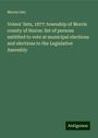 Morris Ont.: Voters' lists, 1877: township of Morris county of Huron: list of persons entitlted to vote at municipal elections and elections to the Legislative Assembly, Buch