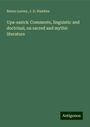 Benno Loewy: Upa-sastr¿: Comments, linguistic and doctrinal, on sacred and mythic literature, Buch