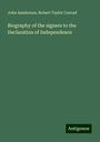 John Sanderson: Biography of the signers to the Declaration of Independence, Buch