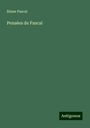 Blaise Pascal: Pensées de Pascal, Buch