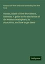 Nassau and West India mail steamship line New York: Nassau, island of New Providence, Bahamas. A guide to the sanitarium of the western hemisphere, its attractions, and how to get there, Buch