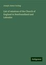 Joseph James Curling: List of missions of the Church of England in Newfoundland and Labrador, Buch