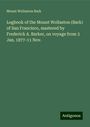 Mount Wollaston Bark: Logbook of the Mount Wollaston (Bark) of San Francisco, mastered by Frederick A. Barker, on voyage from 3 Jan. 1877-11 Nov., Buch