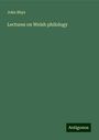 John Rhys: Lectures on Welsh philology, Buch