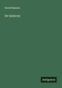 David Masson: De Quincey, Buch