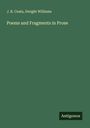 J. B. Coats: Poems and Fragments in Prose, Buch