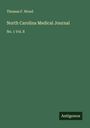 Thomas F. Wood: North Carolina Medical Journal, Buch