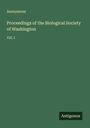 Anonymous: Proceedings of the Biological Society of Washington, Buch