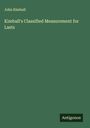 John Kimball: Kimball's Classified Measurement for Lasts, Buch