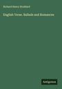 Richard Henry Stoddard: English Verse. Ballads and Romances, Buch