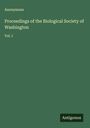 Anonymous: Proceedings of the Biological Society of Washington, Buch