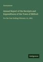 Anonymous: Annual Report of the Receipts and Expenditures of the Town of Milford, Buch