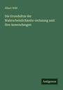 Albert Wild: Die Grundsätze der Wahrscheinlichkeits-rechnung und ihre Anwendungen, Buch