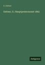 G. Geitner: Geitner, G.: Hauptpreiscourant 1862, Buch