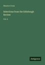 Maurice Cross: Selections from the Edinburgh Review, Buch