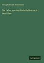 Georg Friedrich Schoemann: Die Lehre von den Redetheilen nach den Alten, Buch