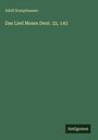 Adolf Kamphausen: Das Lied Moses Deut. 32, 143, Buch