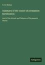 D. H. Mahan: Summary of the course of permanent fortification, Buch