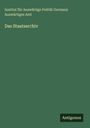 Institut für Auswärtige Politik Germany Auswärtiges Amt: Das Staatsarchiv, Buch
