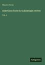 Maurice Cross: Selections from the Edinburgh Review, Buch