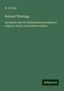 W. R. Pirie: Natural Theology, Buch