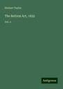 Herbert Taylor: The Reform Act, 1832, Buch